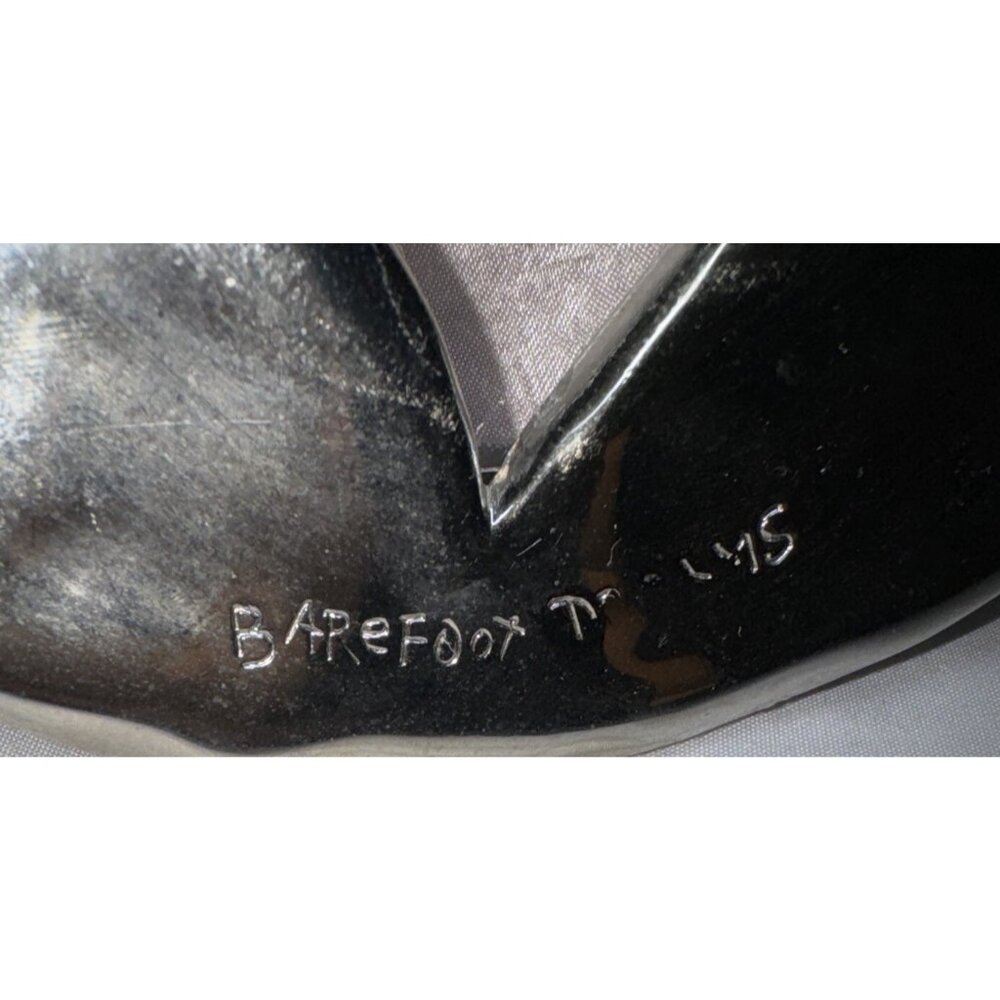 RARE Annie Kajiya Hammered Silver Plate?Barefoot Dreams Bedside Heart Frame Love - Picture 4 of 11